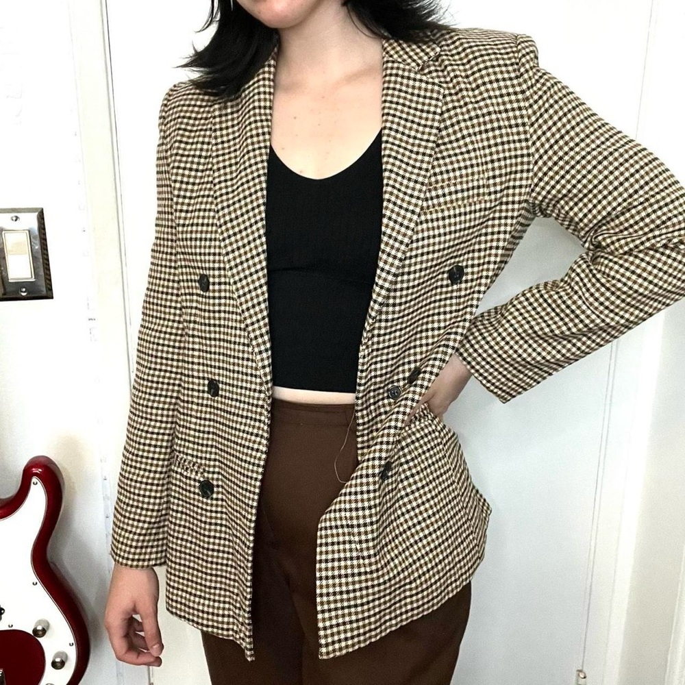 Women's Houndstooth Blazer